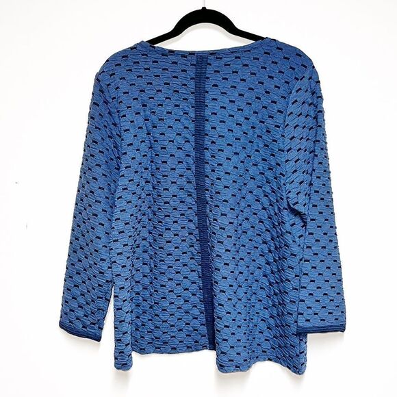 NWT HABITAT 36627 Scoop Neck Geometric Print Tunic Steel Sz S/M - Picture 2 of 7